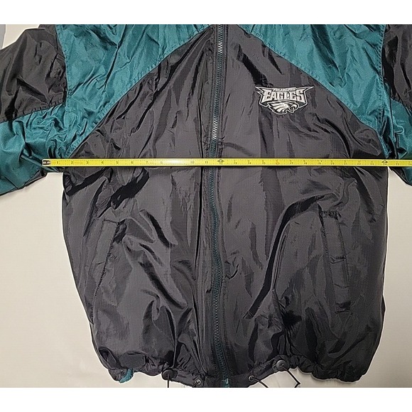 Vintage Philadelphia Eagles Unique Sports Gen Reversible Jacket Mens XL 1990s - Picture 6 of 10